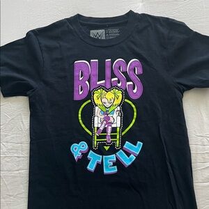 WWE Kids Black Bliss & Tell Short Sleeve Tee